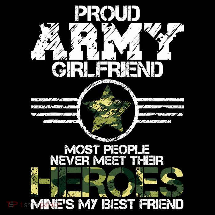 Military Appreciation Day Proud Army Girlfriend Gift T Premium T-Shirt