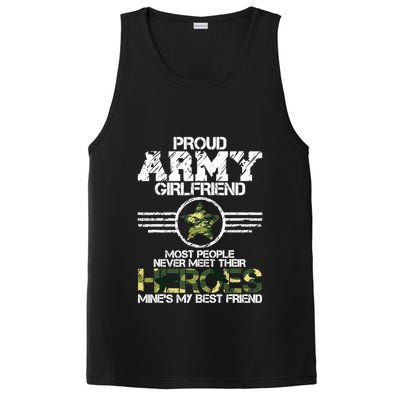 Military Appreciation Day Proud Army Girlfriend Gift T PosiCharge Competitor Tank