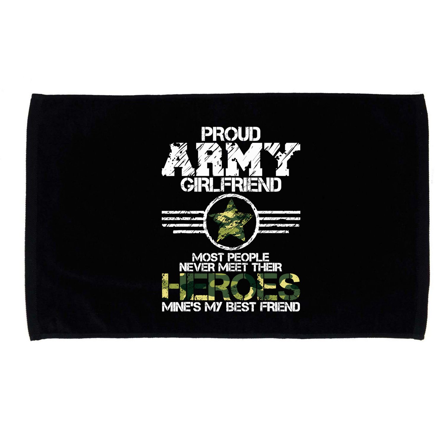 Military Appreciation Day Proud Army Girlfriend Gift T Microfiber Hand Towel