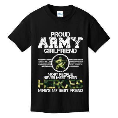 Military Appreciation Day Proud Army Girlfriend Gift T Kids T-Shirt