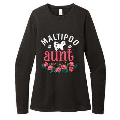 Maltipoo Aunt Dog Gifts Wo Dog Pet Lover Owner Christmas Womens CVC Long Sleeve Shirt