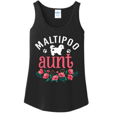 Maltipoo Aunt Dog Gifts Wo Dog Pet Lover Owner Christmas Ladies Essential Tank