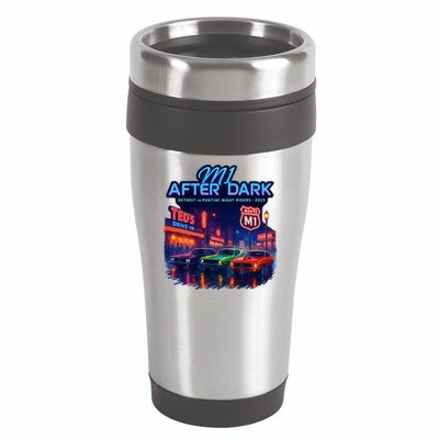 M1 After Dark Detroit To Pontiac Night Riders Woodward Ave M1 2025 16oz Travel Tumbler