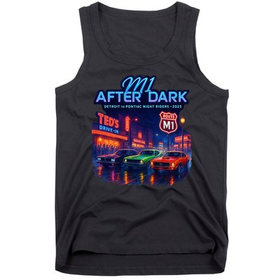 M1 After Dark Detroit To Pontiac Night Riders Woodward Ave M1 2025 Tank Top