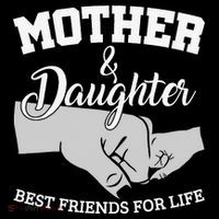 Mother and Daughter Best Friends For Life Flatbill Hat