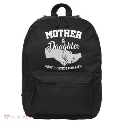 Mother and Daughter Best Friends For Life 16 in Basic Backpack