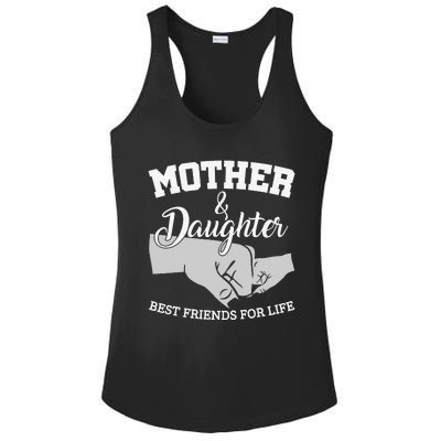 Mother and Daughter Best Friends For Life Ladies PosiCharge Competitor Racerback Tank