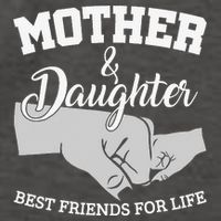 Mother and Daughter Best Friends For Life Vector Backpack