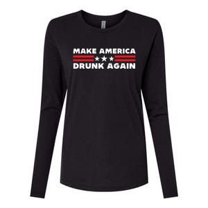 Make America Drunk Again Funny 4th Of July American Patriot Gift Womens Cotton Relaxed Long Sleeve T-Shirt