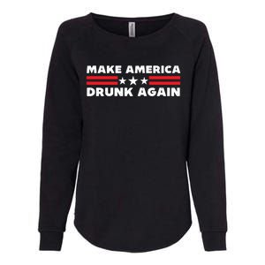 Make America Drunk Again Funny 4th Of July American Patriot Gift Womens California Wash Sweatshirt