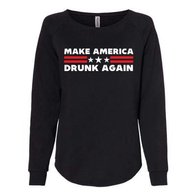 Make America Drunk Again Funny 4th Of July American Patriot Gift Womens California Wash Sweatshirt