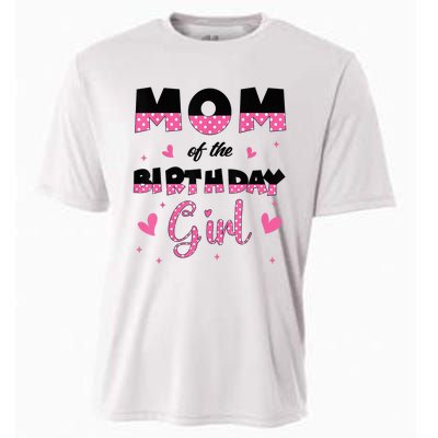 Mom And Dad Of The Birthday Girl Family Matching Party Cooling Performance Crew T-Shirt