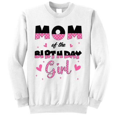 Mom And Dad Of The Birthday Girl Family Matching Party Sweatshirt