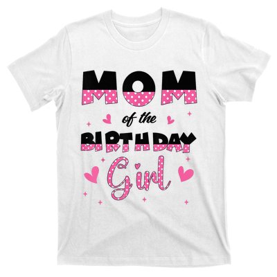 Mom And Dad Of The Birthday Girl Family Matching Party T-Shirt