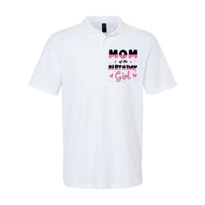 Mom And Dad Of The Birthday Girl Family Matching Party Softstyle Adult Sport Polo