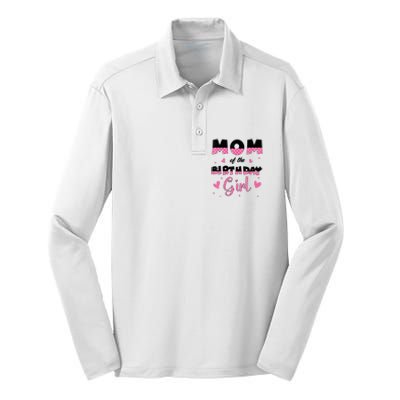 Mom And Dad Of The Birthday Girl Family Matching Party Silk Touch Performance Long Sleeve Polo