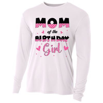 Mom And Dad Of The Birthday Girl Family Matching Party Cooling Performance Long Sleeve Crew