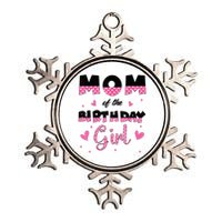 Mom And Dad Of The Birthday Girl Family Matching Party Metallic Star Ornament