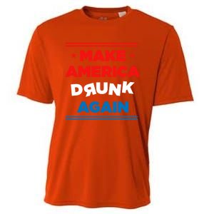 Make America Drunk Again Er Alcohol Alcoholic Gift Funny Gift Cooling Performance Crew T-Shirt