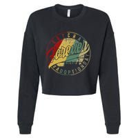 Modern Adoption Day Announcement Gotcha Forever Adoptive Mom Cropped Pullover Crew