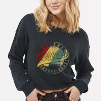 Modern Adoption Day Announcement Gotcha Forever Adoptive Mom Cropped Pullover Crew