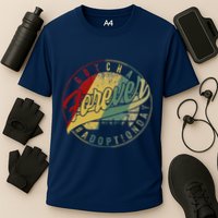Modern Adoption Day Announcement Gotcha Forever Adoptive Mom Cooling Performance Crew T-Shirt