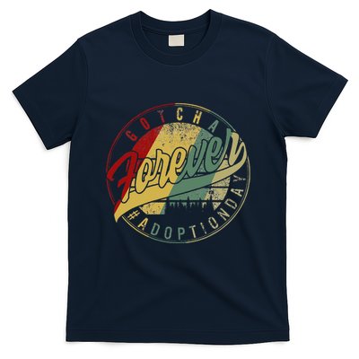 Modern Adoption Day Announcement Gotcha Forever Adoptive Mom T-Shirt