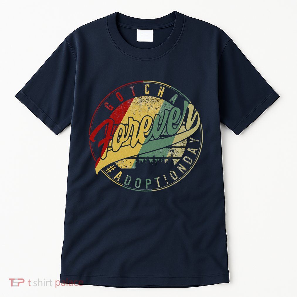 Modern Adoption Day Announcement Gotcha Forever Adoptive Mom Tall T-Shirt