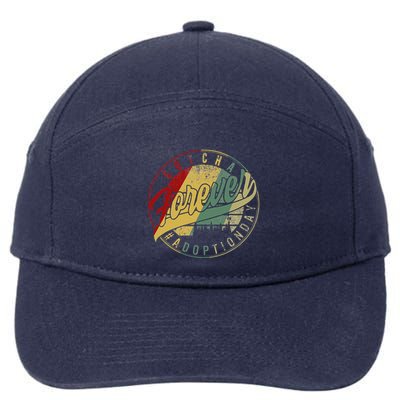 Modern Adoption Day Announcement Gotcha Forever Adoptive Mom 7-Panel Snapback Hat