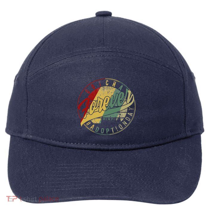 Modern Adoption Day Announcement Gotcha Forever Adoptive Mom 7-Panel Snapback Hat