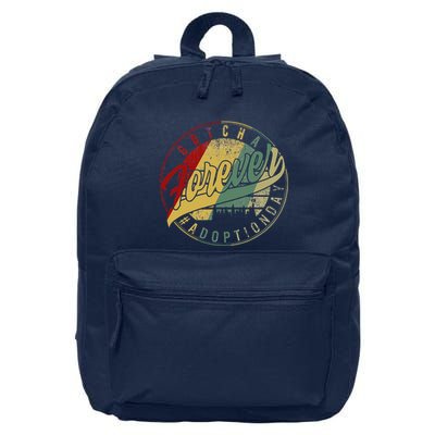 Modern Adoption Day Announcement Gotcha Forever Adoptive Mom 16 in Basic Backpack