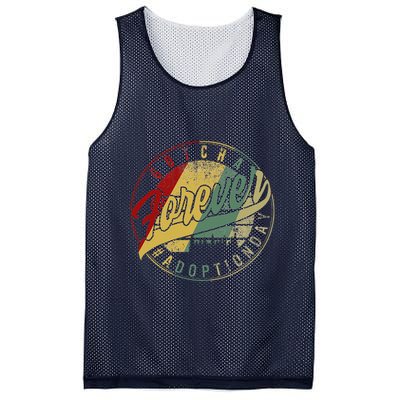 Modern Adoption Day Announcement Gotcha Forever Adoptive Mom Mesh Reversible Basketball Jersey Tank