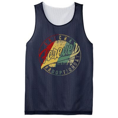 Modern Adoption Day Announcement Gotcha Forever Adoptive Mom Mesh Reversible Basketball Jersey Tank