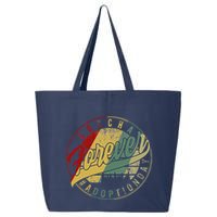 Modern Adoption Day Announcement Gotcha Forever Adoptive Mom 25L Jumbo Tote