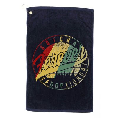 Modern Adoption Day Announcement Gotcha Forever Adoptive Mom Golf Towel