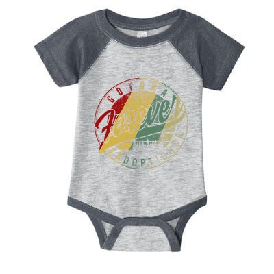 Modern Adoption Day Announcement Gotcha Forever Adoptive Mom Infant Baby Jersey Bodysuit