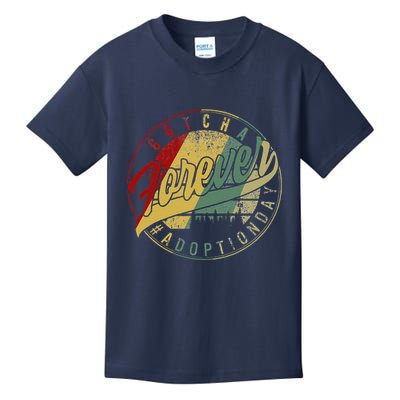 Modern Adoption Day Announcement Gotcha Forever Adoptive Mom Kids T-Shirt