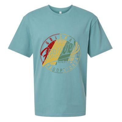 Modern Adoption Day Announcement Gotcha Forever Adoptive Mom Sueded Cloud Jersey T-Shirt