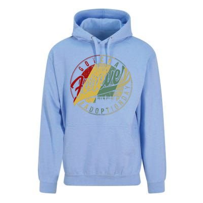 Modern Adoption Day Announcement Gotcha Forever Adoptive Mom Unisex Surf Hoodie