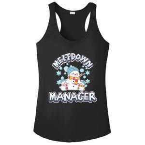 Meltdown Ager Daycare Teacher Winter Snow Cute Great Gift Ladies PosiCharge Competitor Racerback Tank