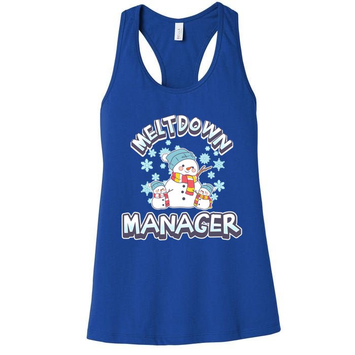 Meltdown Ager Daycare Teacher Winter Snow Cute Great Gift Women's Racerback Tank