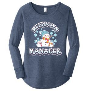 Meltdown Ager Daycare Teacher Winter Snow Cute Great Gift Women's Perfect Tri Tunic Long Sleeve Shirt