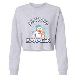 Meltdown Ager Daycare Teacher Winter Snow Cute Great Gift Cropped Pullover Crew