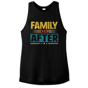 Modern Adoption Day Matching Family Ever After Loved Gift Ladies PosiCharge Tri-Blend Wicking Tank