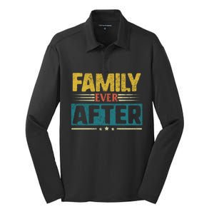 Modern Adoption Day Matching Family Ever After Loved Gift Silk Touch Performance Long Sleeve Polo