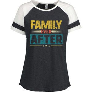 Modern Adoption Day Matching Family Ever After Loved Gift Enza Ladies Jersey Colorblock Tee