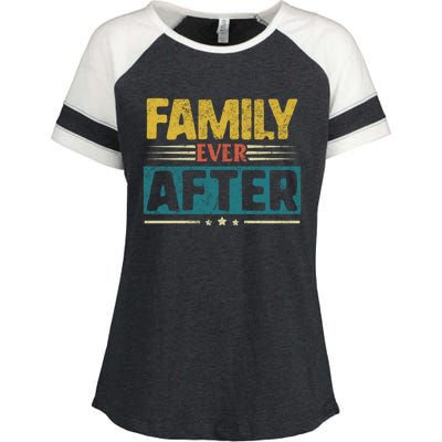 Modern Adoption Day Matching Family Ever After Loved Gift Enza Ladies Jersey Colorblock Tee