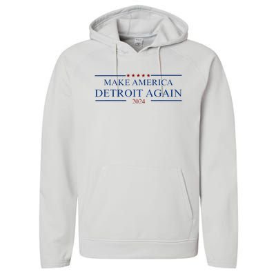 Make America Detroit Again Performance Fleece Hoodie