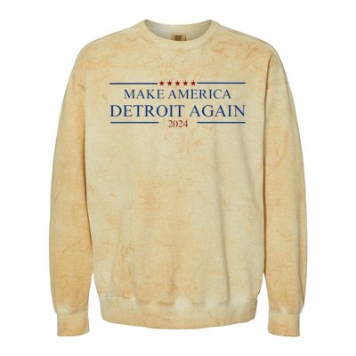 Make America Detroit Again Colorblast Crewneck Sweatshirt