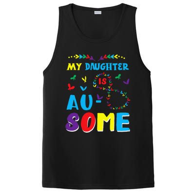 My Autistic Daughter Is Awesome Autism Awareness Proud Mom PosiCharge Competitor Tank